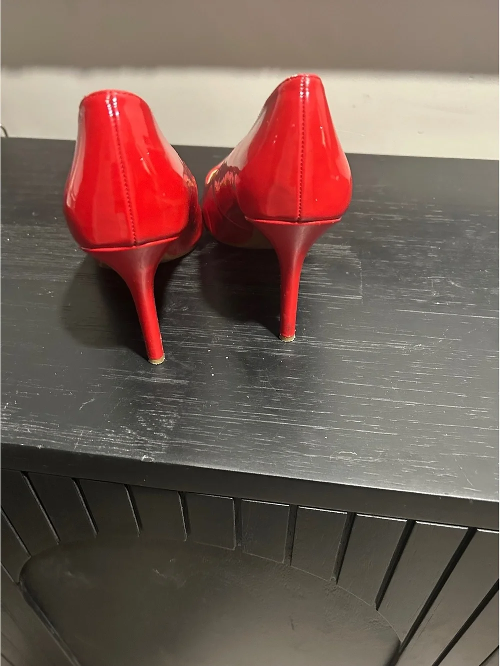 Jessica Simpson Cassani Pointed-Toe Patent Pumps - Red Muse - Size 7